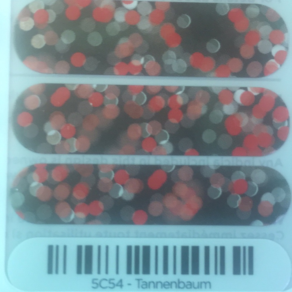 Jamberry Tannenbaum full sheet metallic nail wraps